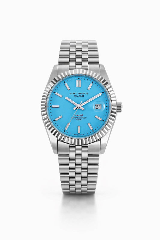 Just Space Amalfi JS5B Acciaio quadrante beige