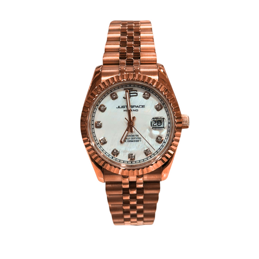 just space rame con quadrante bianco