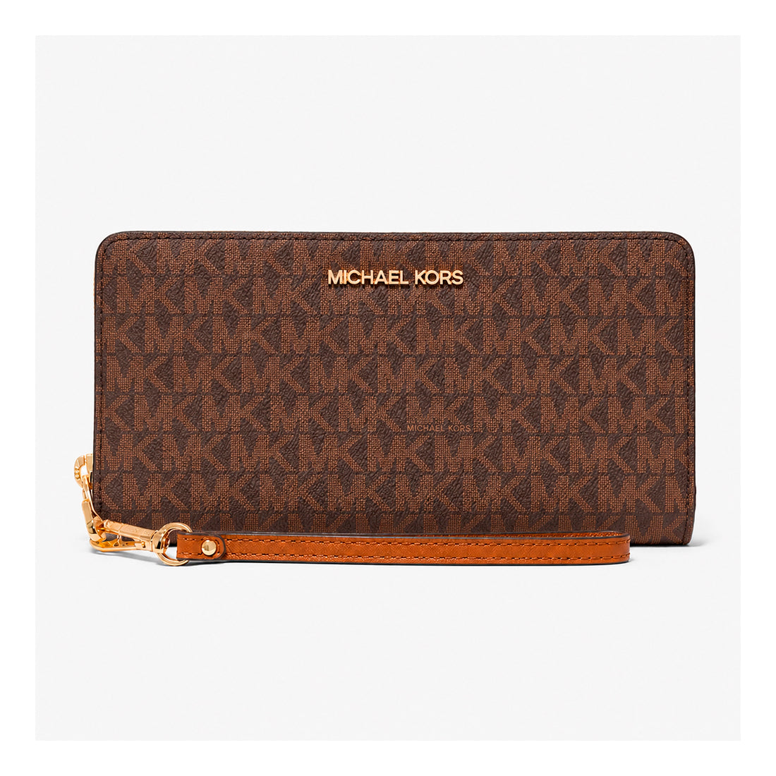 Portafoglio da donna Michael Kors 35S6GTVE9B-Brown  metalleria oro