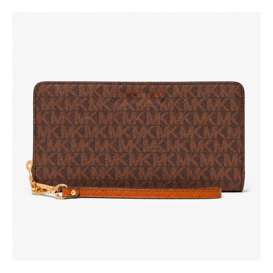 Portafoglio da donna Michael Kors 35S6GTVE9B-Brown  metalleria oro
