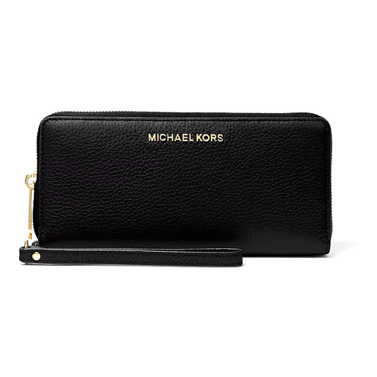 Portafoglio da donna Michael Kors 35S6GTVE9L-BLACK metalleria oro