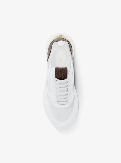 scarpe Michael Kors jesse mixed-media trainer