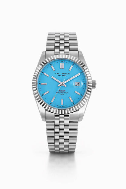 Just Space Amalfi JS5B Acciaio quadrante rosa