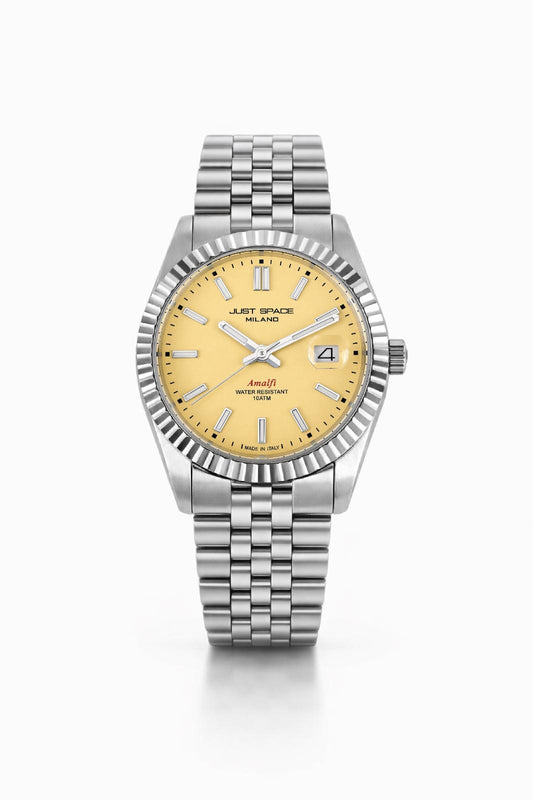 Just Space Amalfi JS5B Acciaio quadrante rosa