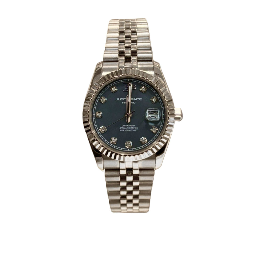 just space color argento con quadrante nero