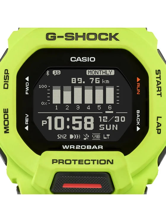 orologio digitale uomo Casio gbd-200-9er G-SHOCK G-SQUAD multifunzione bluetooth