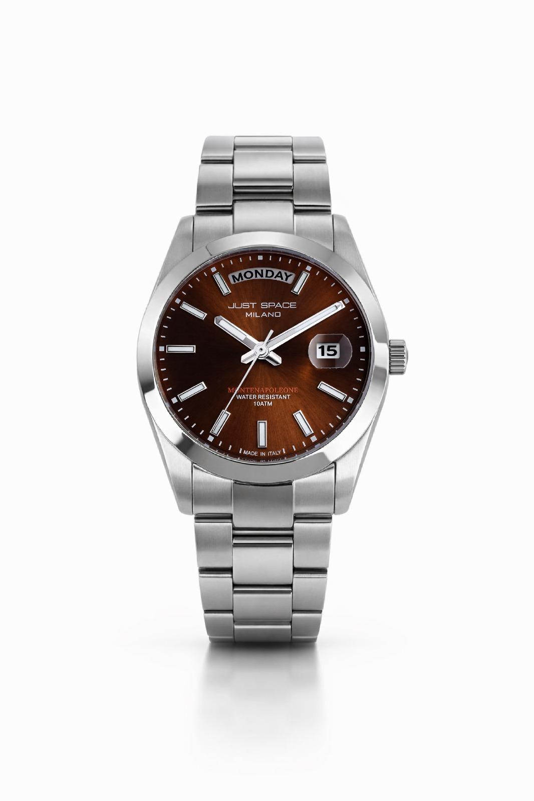 Just Space Montenapoleone JS3B Acciaio quadrante Tabacco