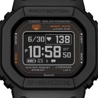 Casio g shock Orologio uomo multifunzione G-squad DW-H5600-1ER solar, bluetooth