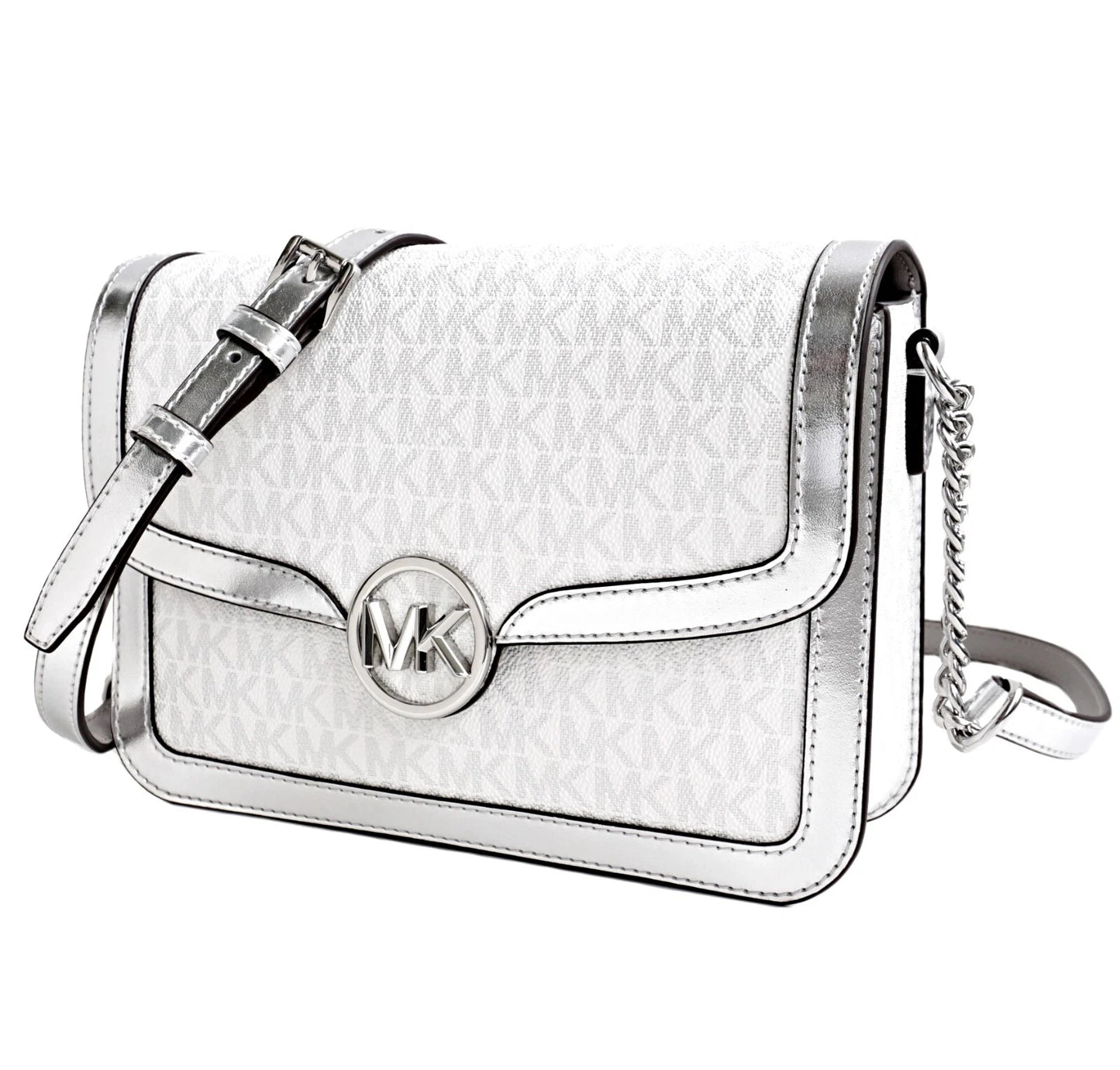BORSA MICHAEL KORS LEIDA SILVER